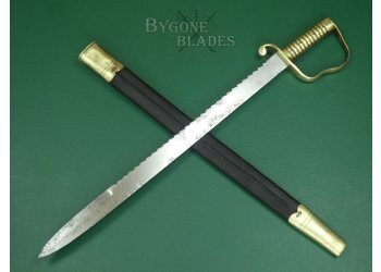 British 1856 Pattern Saw Toothed Pioneers Sword. Naval Issue. #2505002 #2