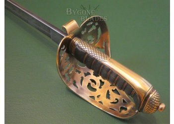 British 1857 Pattern Monogrammed Victorian Engineer Officers Sword. #12