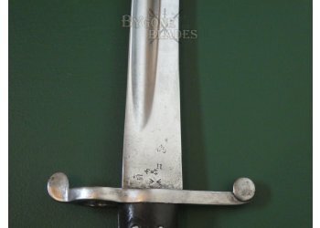 British 1860 Pattern Martini Henry Yataghan Sword Bayonet. Reeves #9