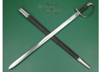 British 1879 Martini-Henry Artillery Carbine Sawtooth Sword Bayonet. #2603006 #2
