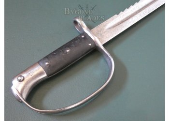 British 1879 Pattern Martini-Henry Artillery Carbine Saw Back Sword Bayonet #7