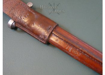 British 1888 Mk1 Type II Navy Issue Bayonet &amp; Mk III Naval Scabbard #9