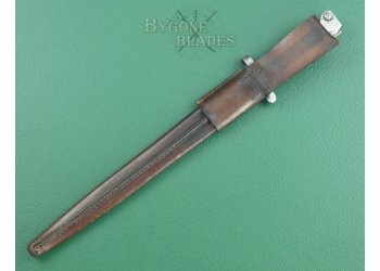 British 1888 Private Purchase Bayonet. Mk III Naval Pattern Scabbard. WW1 Provenance. #4