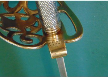 British 1889 Pattern Staff Sergeants Sword. Unit Marked #14