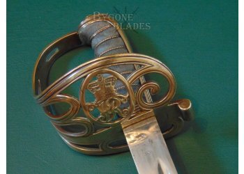 British 1889 Pattern Staff Sergeants Sword. Unit Marked #5