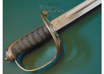 British 1889 Pattern Staff Sergeants Sword. Unit Marked #6