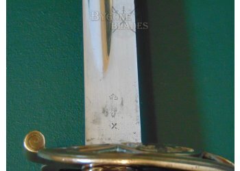 British 1889 Pattern Staff Sergeants Sword. Unit Marked #10