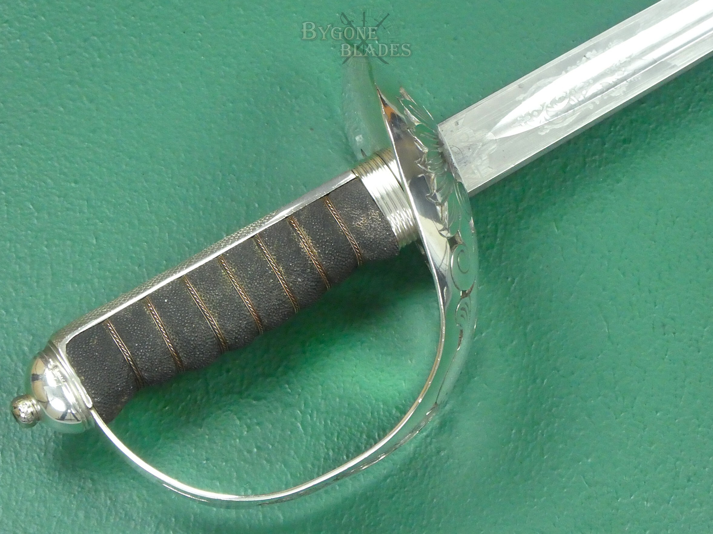 British 1897 Pattern Infantry Officers Sword. Hill 1912-1915. Near Mint. #2607001 #13