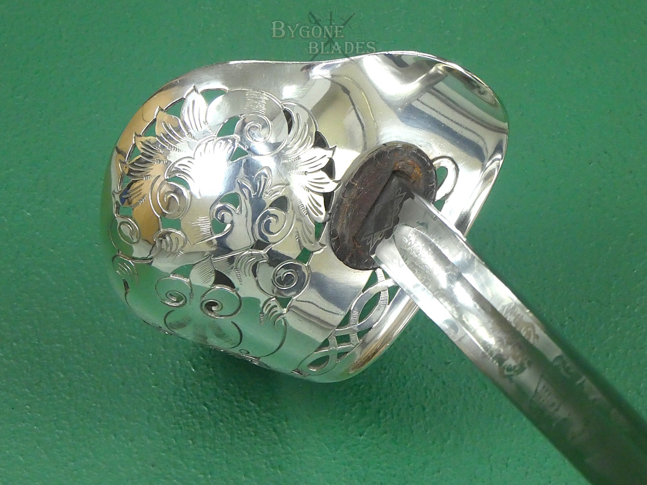 British 1897 Pattern Infantry Officers Sword. Hill 1912-1915. Near Mint. #2607001 #17