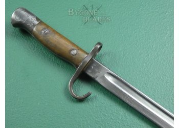 British 1907 Mk I Pattern Grenadier Guards Hooked Quillon Bayonet. Rare No.1 Mk. I Scabbard #7