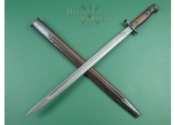 British 1907 Pattern Bayonet. Chapman 1915. Scarce G.G. Bussey &amp; Co. Scabbard. #2202006 #2