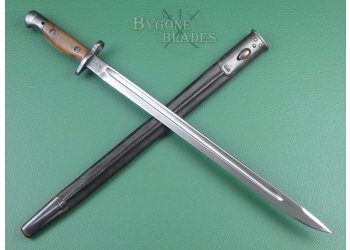 British Double stitched scabbard P1907 bayonet