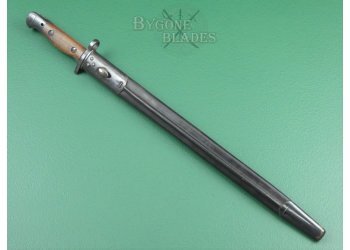British 1907 Pattern Experimental False Edge Bayonet and Rare Double Seamed Scabbard #3