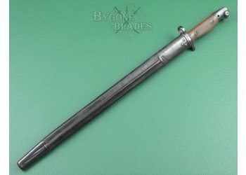 British 1907 Pattern Experimental False Edge Bayonet and Rare Double Seamed Scabbard #4