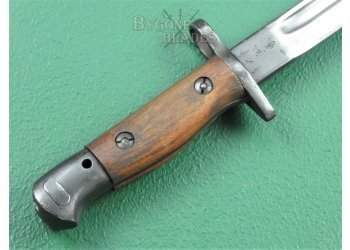British 1907 Pattern Experimental False Edge Bayonet and Rare Double Seamed Scabbard #9