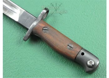 British 1907 Pattern Experimental False Edge Bayonet and Rare Double Seamed Scabbard #10