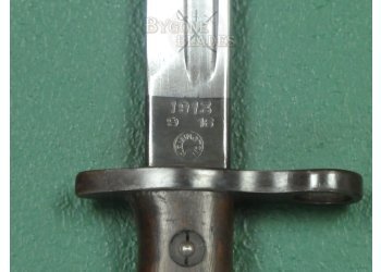 British 1913 Pattern Bayonet. Remington September 1916. #2502020 #10