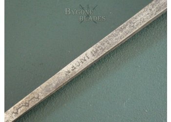 British 19th Century Bamboo Root-Ball Sword Cane. Solingen Blade #10