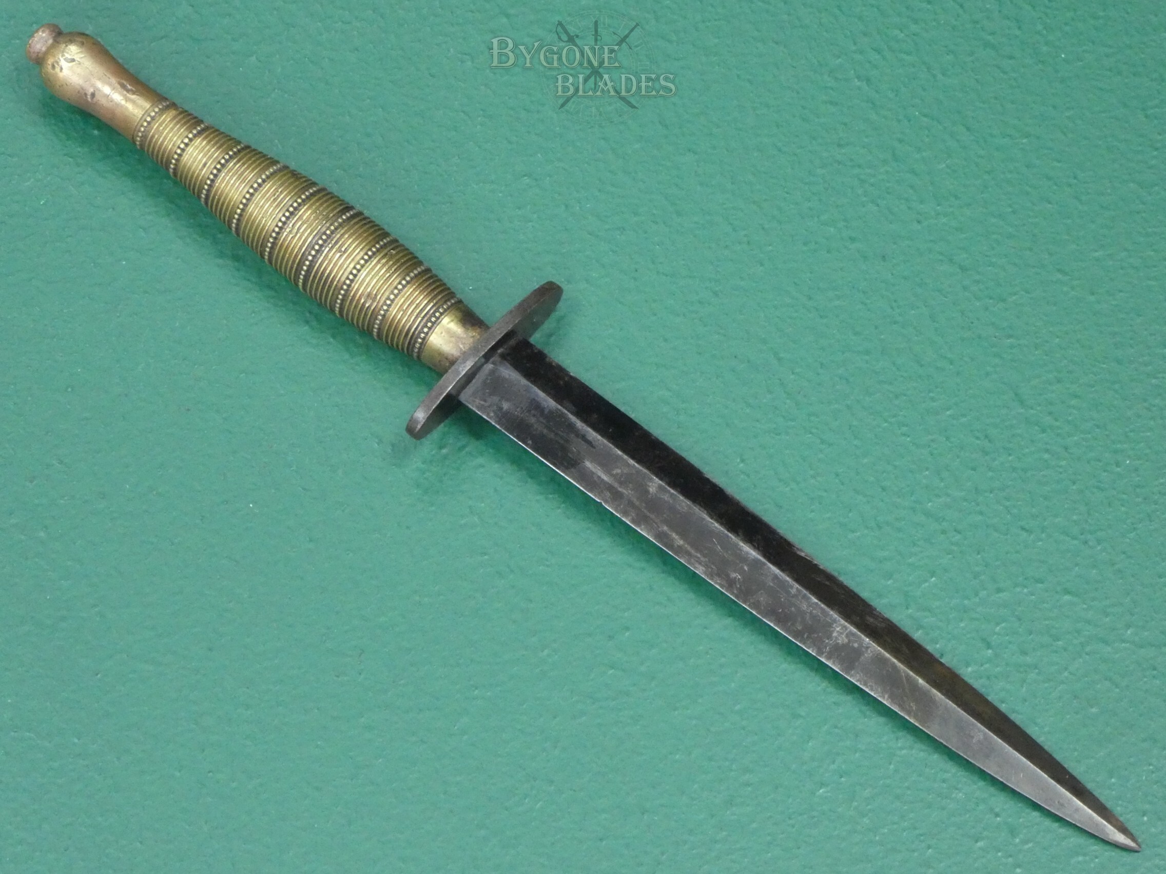 British Beaded &amp; Ribbed FS Commando Dagger. WW2. #2609007 #5