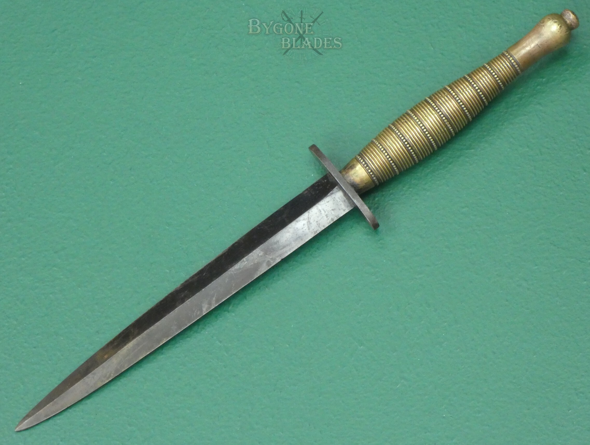 British Beaded &amp; Ribbed FS Commando Dagger. WW2. #2609007 #6