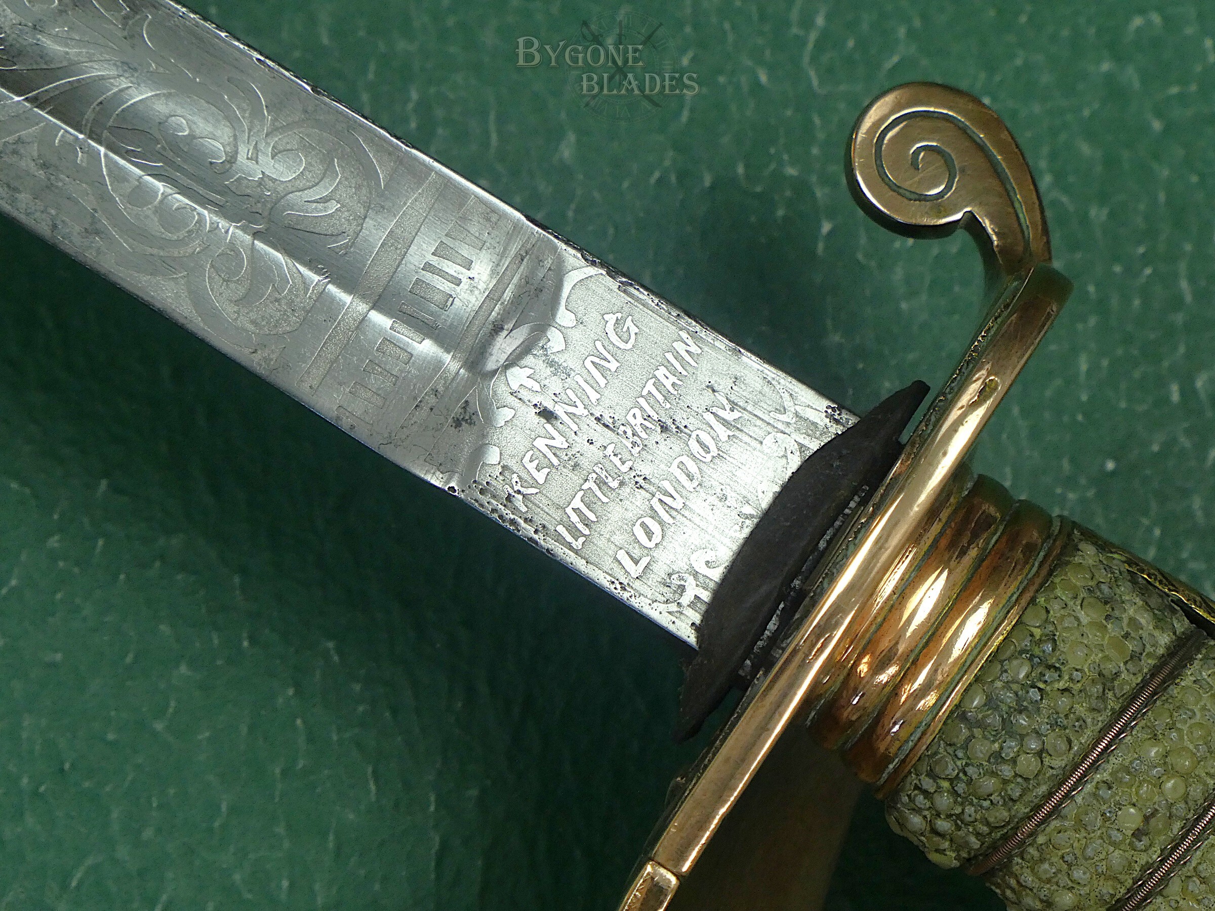 British Early 1846 Pattern Royal Navy Officers Sword. Kenning Circa 1850. #2609003 #20