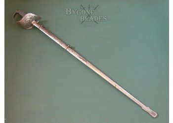 British Edward VII Raj Army Officer&#039;s Sword by E. Thurkle #3
