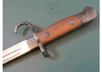 British First Pattern 1907 Hook Quillon Bayonet. Royal Inniskilling Fusiliers. Enfield 1911 #11