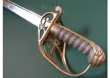 British George IV 1822 Pattern Pipe-Back Infantry Officers Sword #9