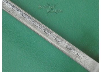 British Grenadier Guards Dress Sword. Battle Honours. Owners Initials. #2509010 #12