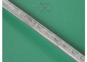 British Grenadier Guards Dress Sword. Battle Honours. Owners Initials. #2509010 #13