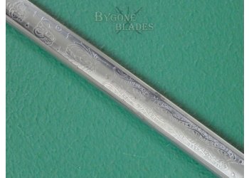 British Grenadier Guards Dress Sword. Battle Honours. Owners Initials. #2509010 #14