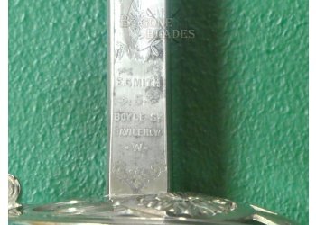 British Grenadier Guards Dress Sword. Battle Honours. Owners Initials. #2509010 #15