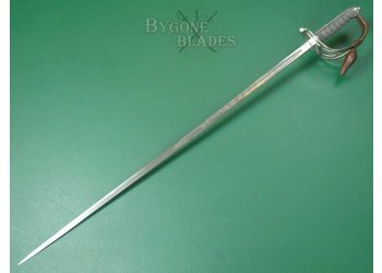British Grenadier Guards Dress Sword. Battle Honours. Owners Initials. #2509010 #6