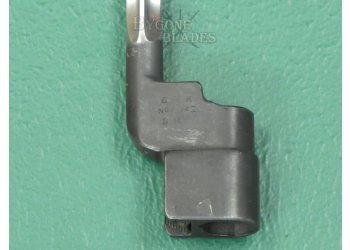 British No.4 Mk 1 Bayonet. Rare Frog Attachment. Singer 1942. #2507003 #7