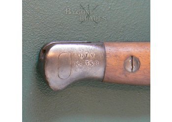 British Pre-WW1 1907 Pattern Hooked Quillon Bayonet. Wilkinson 1909. Lincolnshire Regiment #13