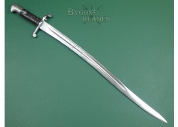 British Etched Blade 1856 Pattern Sword Bayonet. Prince Alberts Own Leicester Yeomanry. #2201004 #5