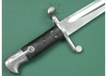 British Etched Blade 1856 Pattern Sword Bayonet. Prince Alberts Own Leicester Yeomanry. #2201004 #9