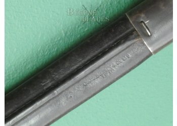 British Rare MOLE 1907 Pattern Bayonet. Rare Scabbard Maker. #2309005 #13