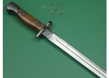 British Rare MOLE 1907 Pattern Bayonet. Rare Scabbard Maker. #2309005 #7