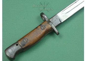 British Rare MOLE 1907 Pattern Bayonet. Rare Scabbard Maker. #2309005 #9