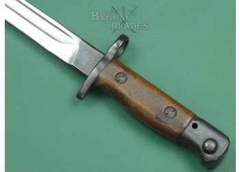 British Rare MOLE 1907 Pattern Bayonet. Rare Scabbard Maker. #2309005 #10