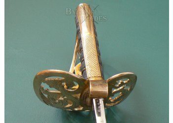British 1857 Pattern Royal Engineers Sword. Named Officer of Submarine Miners #10