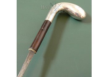 British Silver Handle Sword Cane Hallmarked London 1860 #5