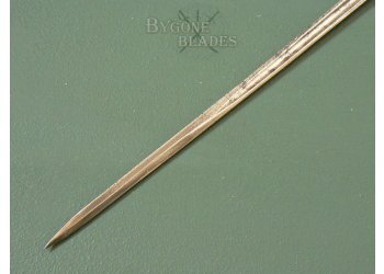 British Silver Handle Sword Cane Hallmarked London 1860 #9