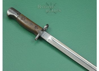 British Vickers 1907 Pattern Bayonet. Experimental Upper Edge. 1917. #2309004 #7