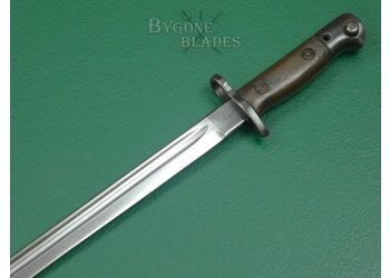 British Vickers 1907 Pattern Bayonet. Experimental Upper Edge. 1917. #2309004 #8