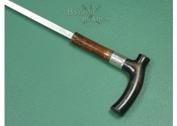 British Victorian Derby Handle Sword Cane Circa 1890. #2402001 #13