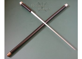 British Ebonised Sword Cane 1894