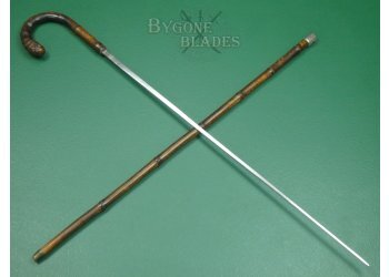 British Victorian Sword Cane. Hallmarked 1898. #2308005 #1