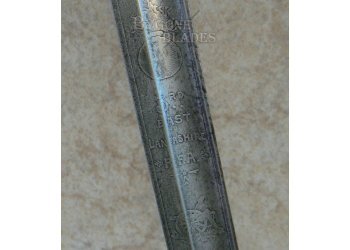 British WW1 Named Officer&#039;s Sword by Pillin. 3rd East Lancashire Brigade Royal Field Artillery #8